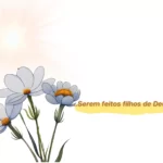 Filhos Gerados por Deus – Imagem retrata uma luz incidindo sobre algumas flores brancas indicando comunicação de vida.